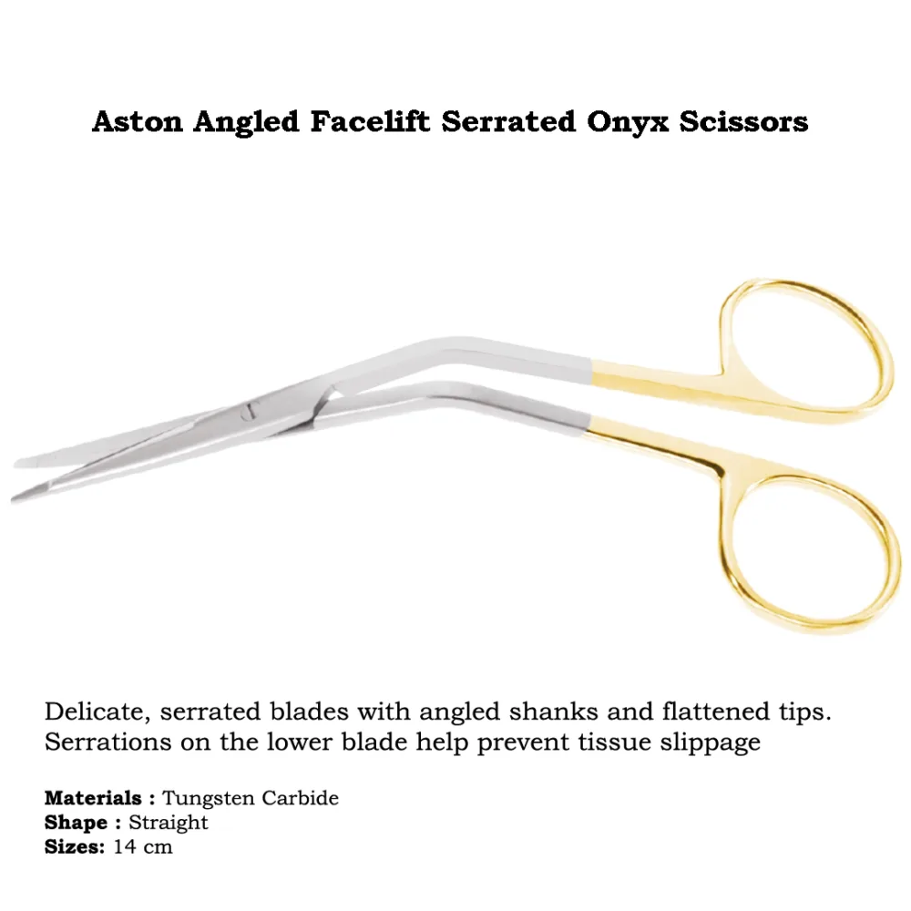 Aston Serrated Onyx Scissors