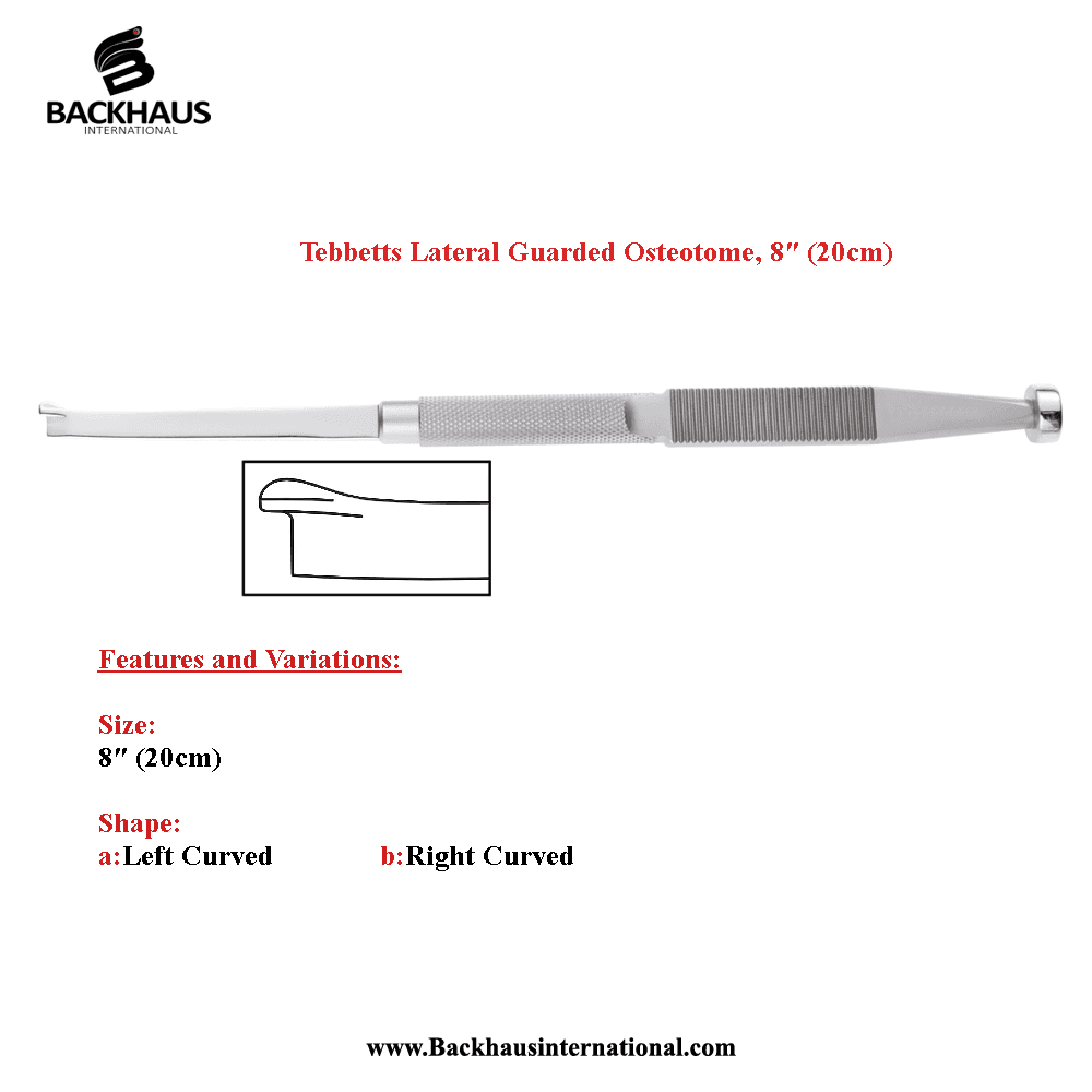 Tebbetts Nasal Dorsum Osteotome, (17.5cm)