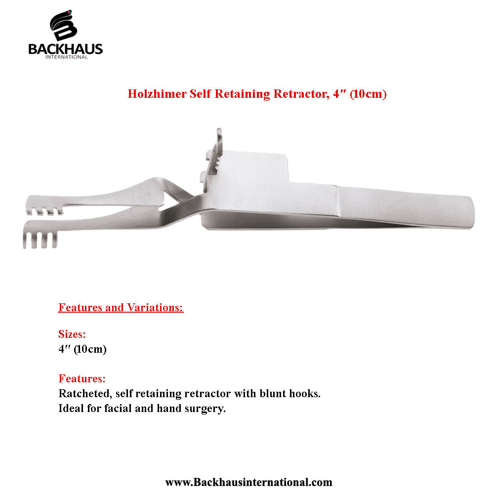 Holzhimer Self Retaining Retractor, (10cm)