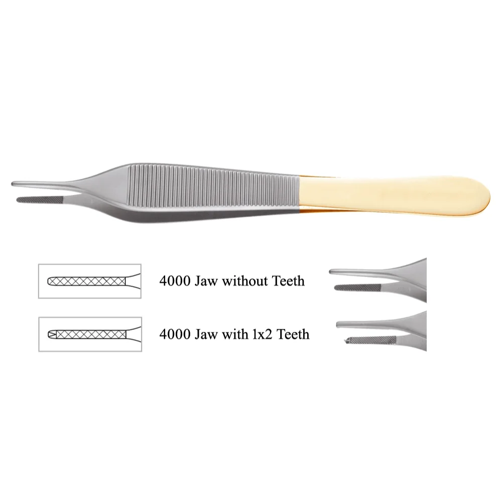 Adson TC Forceps with Cross Serrated Tip 4000 Jaw