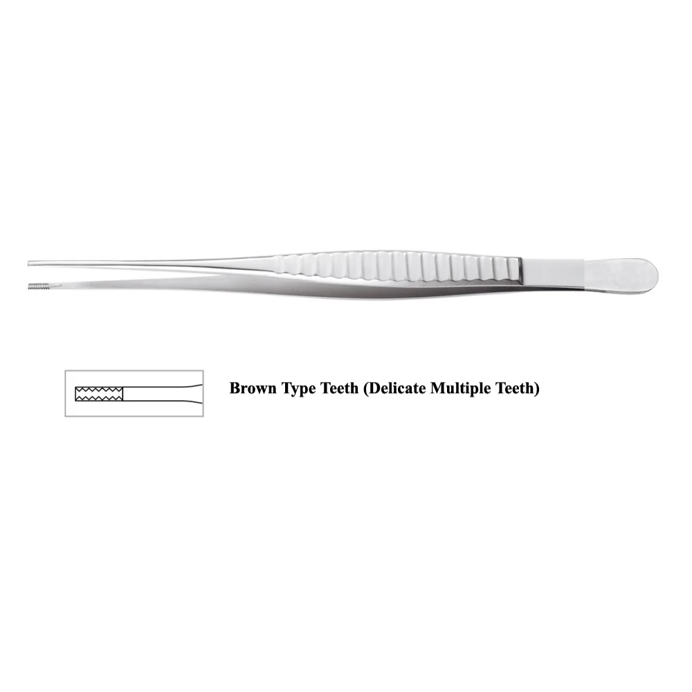 Cushing Brown Forceps With Brown Teeth (18cm)