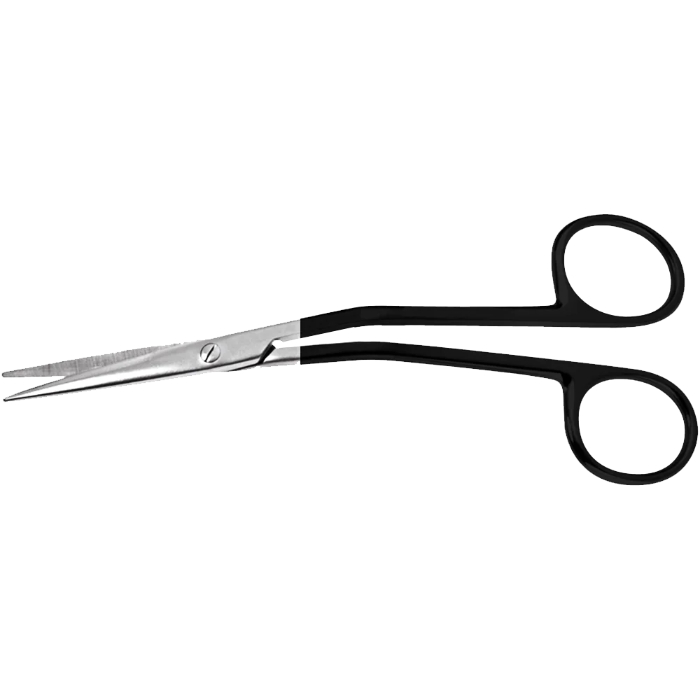 Fomon Serrated Supercut Scissors, (14cm), Angled