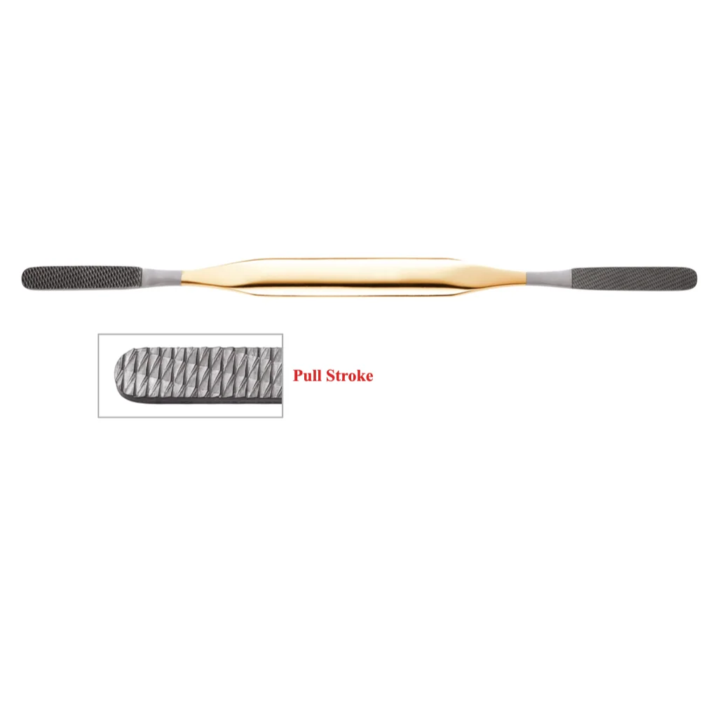 Fomon double-ended tungsten carbide rasp Pull Stroke, (21.5cm)