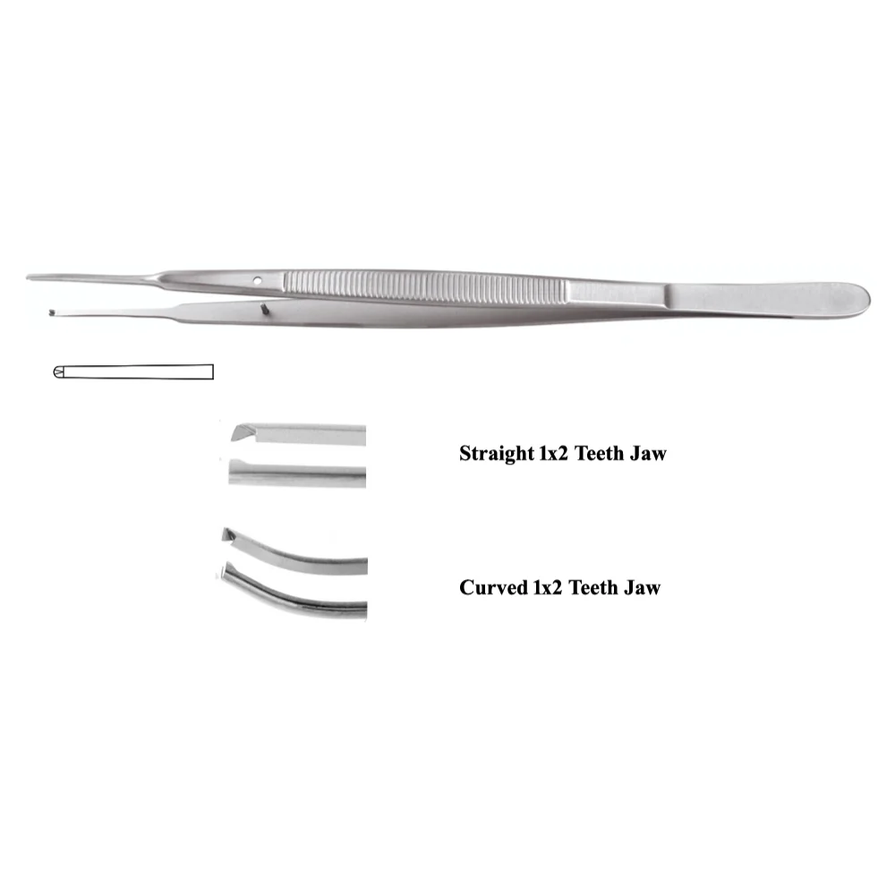 Gerald Tissue Forceps 1×2 Teeth, 17.8cm (7 Inches)