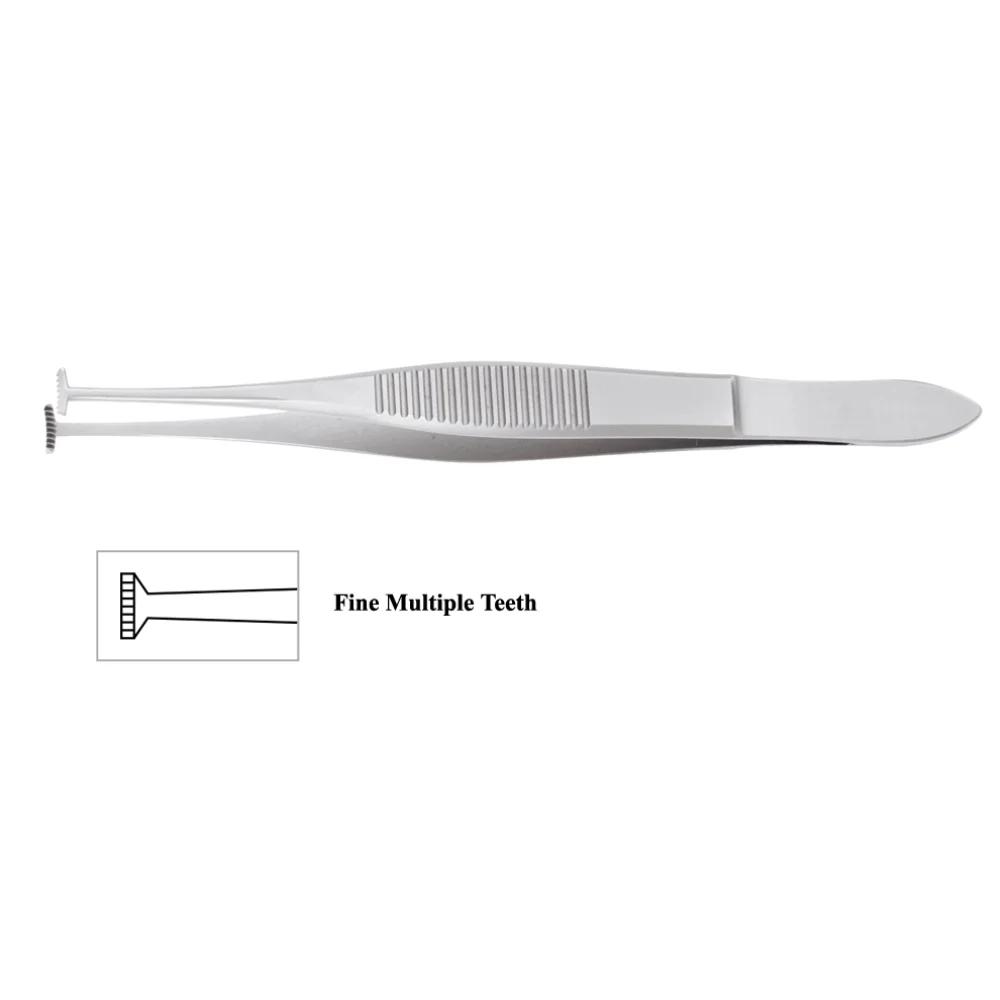 Green Fixation Forceps (10cm)