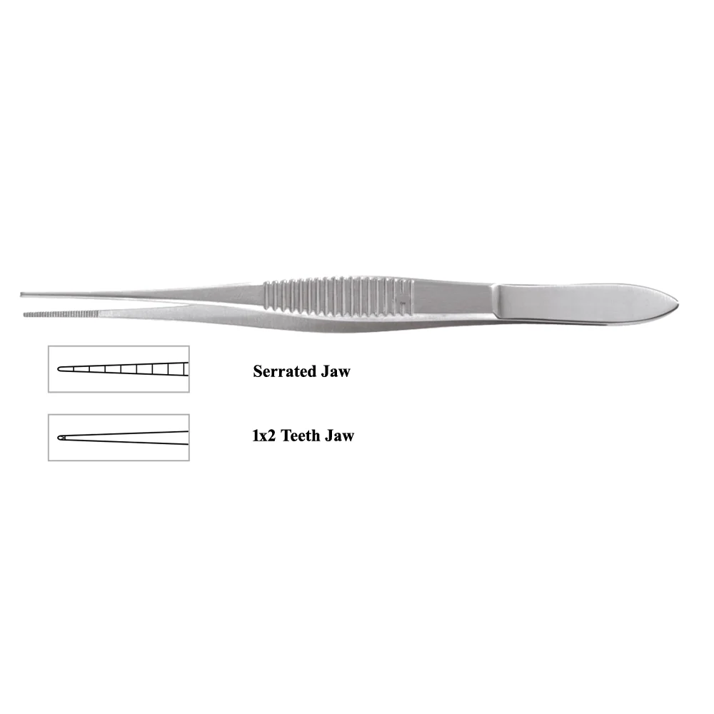 Iris Dressing Forceps, (10cm)