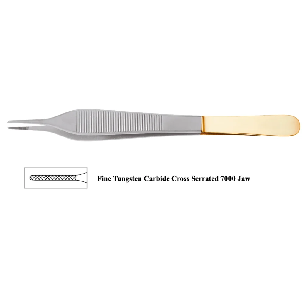 PAR Adson Forceps with fine TC Cross Serrated 7000 Jaw