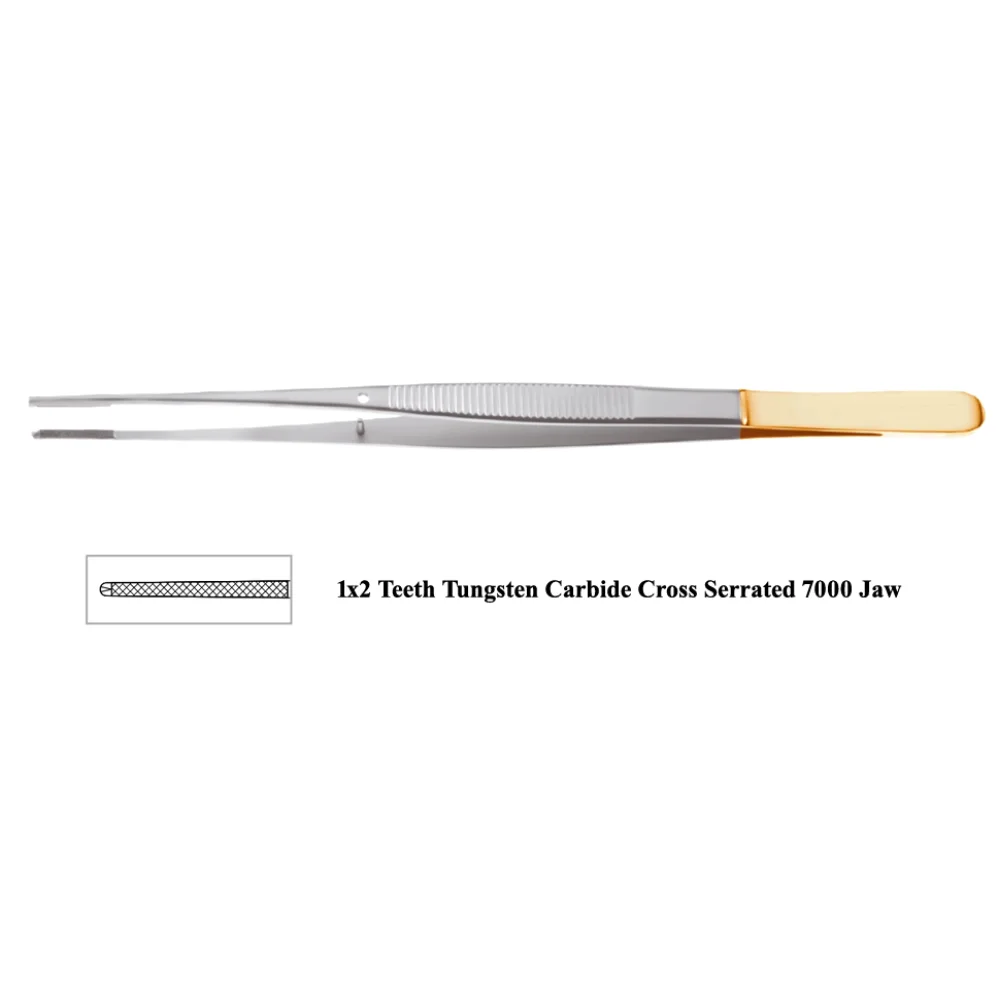 Semken Forceps 15cm with Cross Serrated TC Tip 7000 Jaw