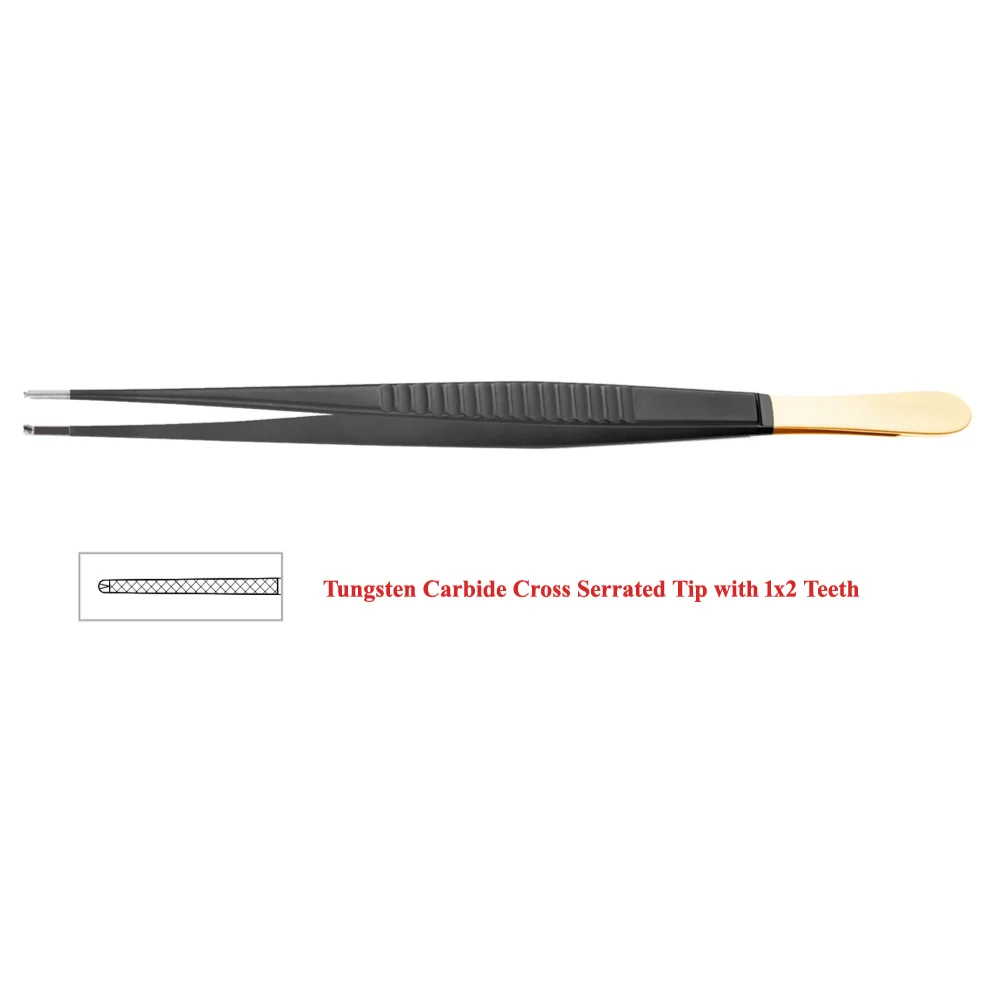 Skinner Insulated Forceps With 1×2 Teeth, (23cm)