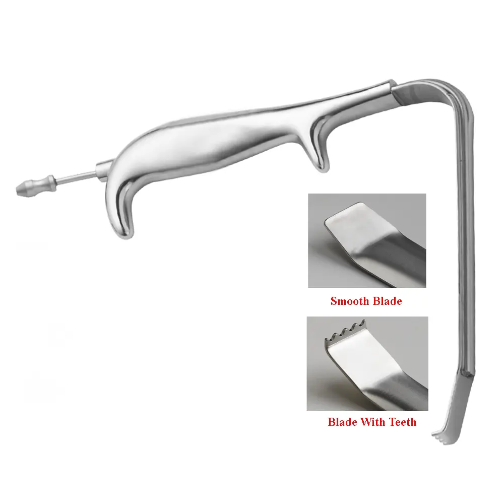 Tebbetts Breast Retractor with Suction Tube Only, 18.5cm