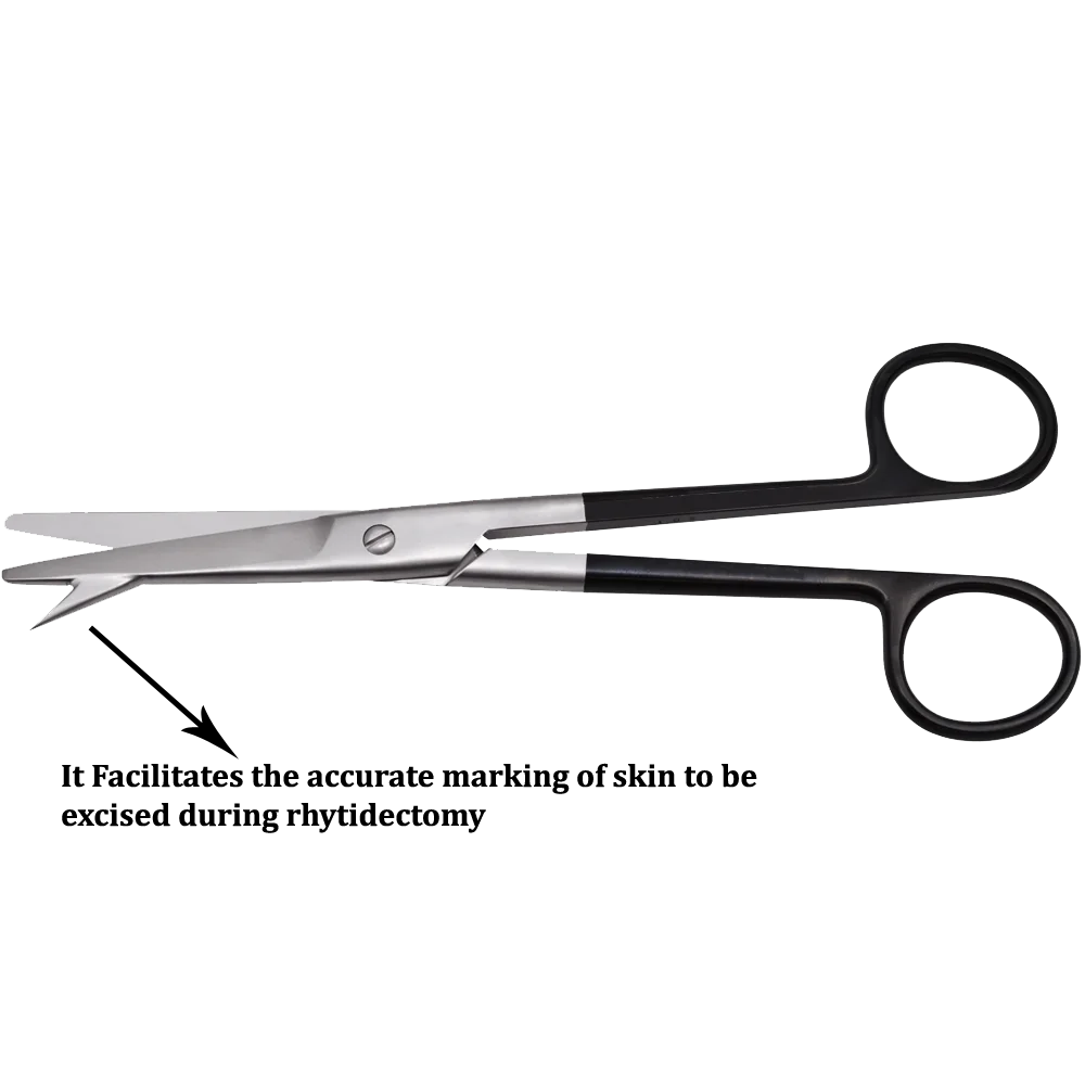 Trepsat Facelift Serrated Supercut Marking Scissors, (17cm), Straight
